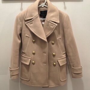 Tan J.Crew Wool Coat